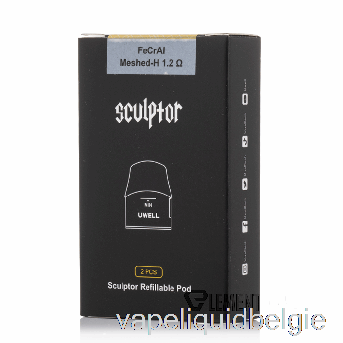 Vape Smaken Uwell Sculptor Vervangende Peulen 1,6 Ml Hervulbare Peulen